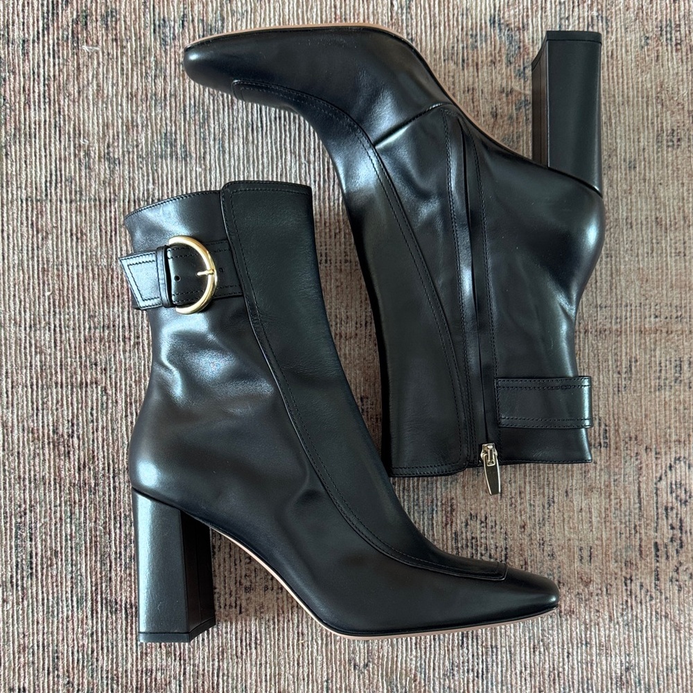 Gianvito Rossi Black Leather Heeled Boots